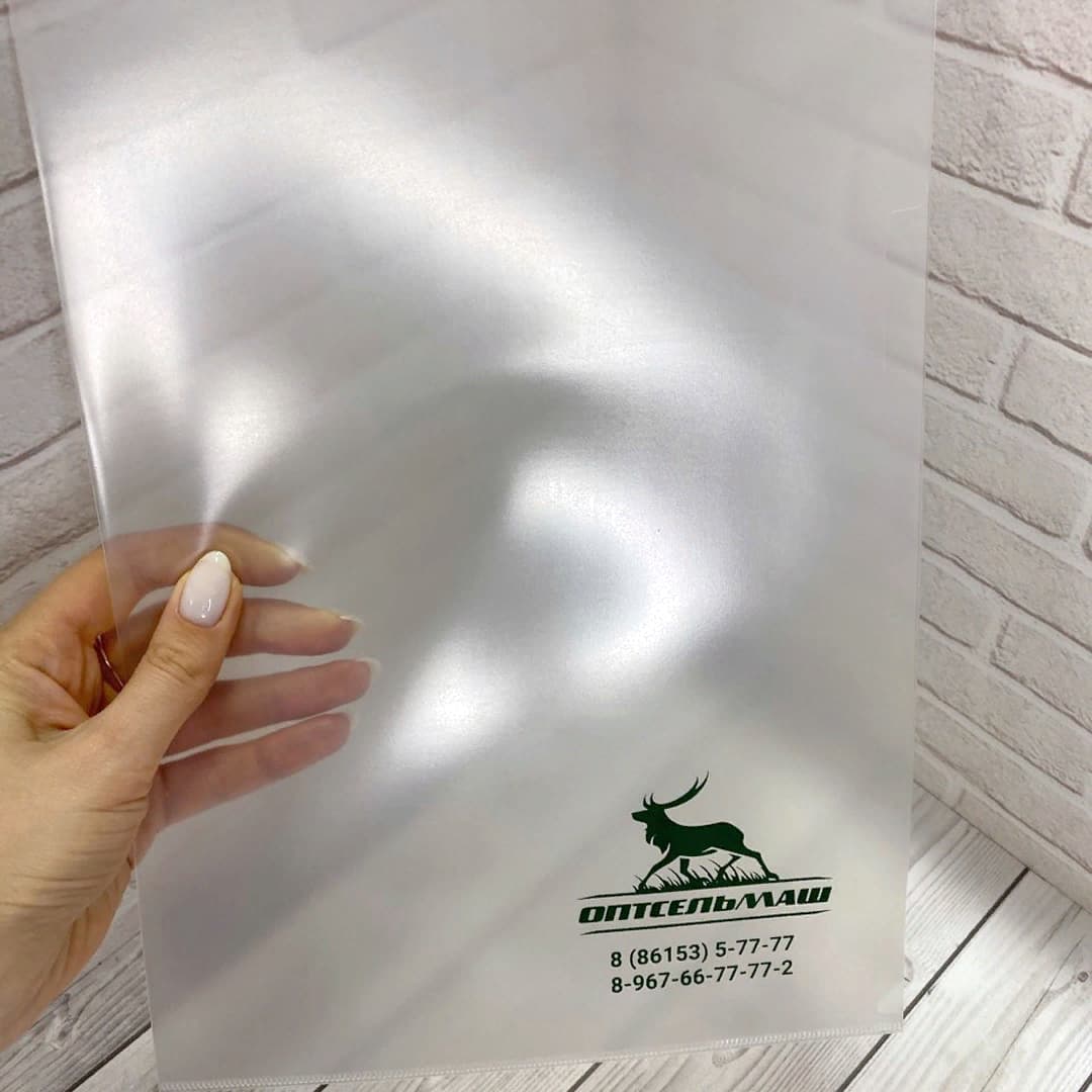 Пластиковые папки с логотипом